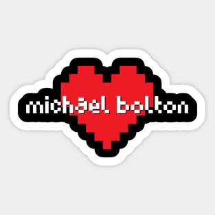 Michael bolton -> pixel art Sticker